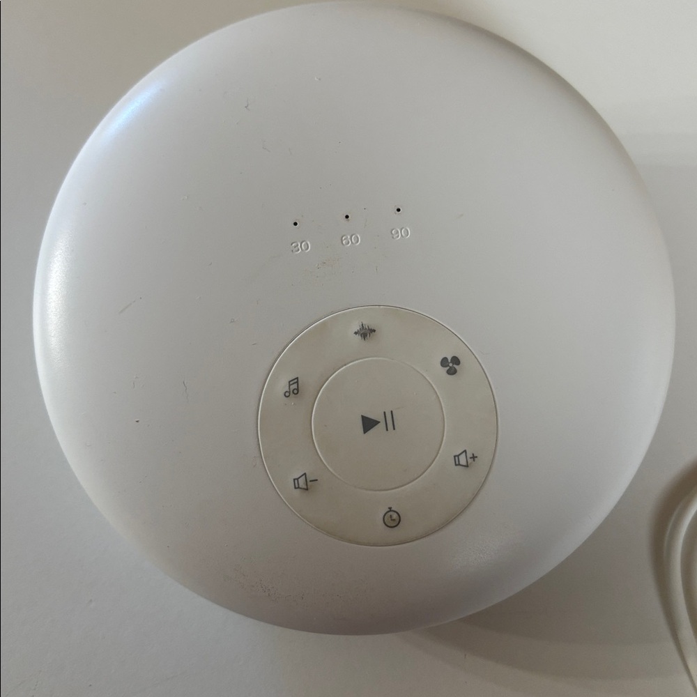 Sound machine/white noise lamp with lights